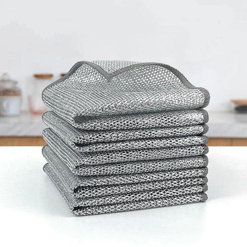 Paños de limpieza multiuso de malla metálica | Oferta Compra 5 Lleva 10