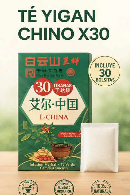 Spark Té Yigan Chino Infusión 30 Bolsas Hierbas Ancestrales