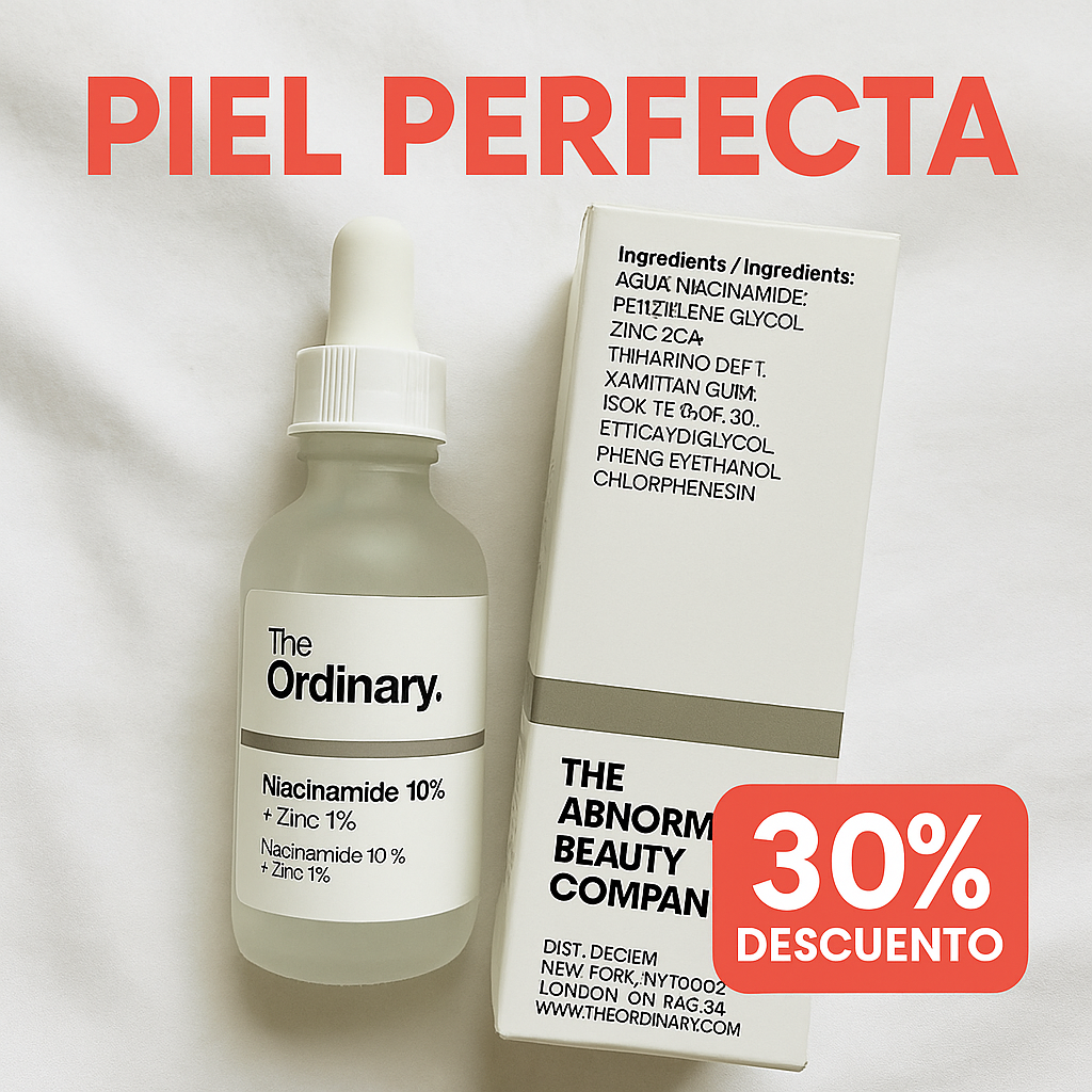 Serum Facial con Niacinamide 10% + Zinc 1%  + 1 Mascarilla de Ácido Hialurónico con Vitamina A Gratis😍