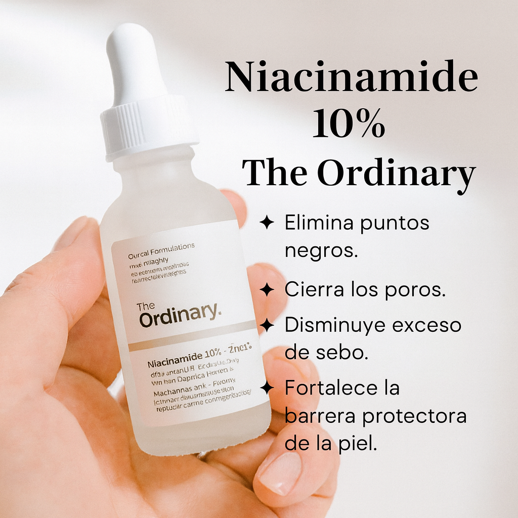 Serum Facial con Niacinamide 10% + Zinc 1%  + 1 Mascarilla de Ácido Hialurónico con Vitamina A Gratis😍
