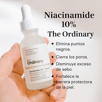 Serum Facial con Niacinamide 10% + Zinc 1%  + 1 Mascarilla de Ácido Hialurónico con Vitamina A Gratis😍