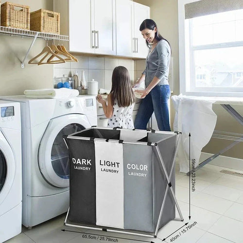 👕ORGANIZADOR DE LAVANDERIA TRIPLE + ENVIO GRATIS 🚚