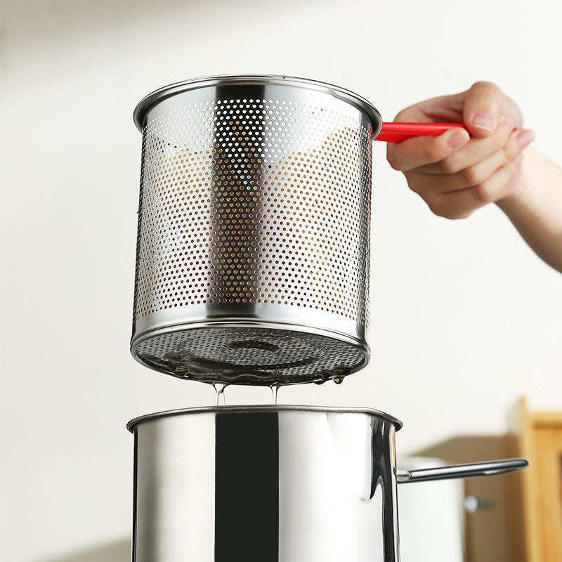 Sartén Multifuncional De Acero Inoxidable 304, Sartén Con Filtro Para Ahorrar Aceite🔥